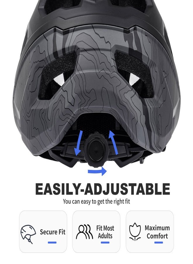 بات فوكس خوذة دراجة باتفوكس، خوذة دراجة جبلية للرجال والنساء والبالغين والشباب (أسود، مقاس كبير (55-59 سم)) - Image 3